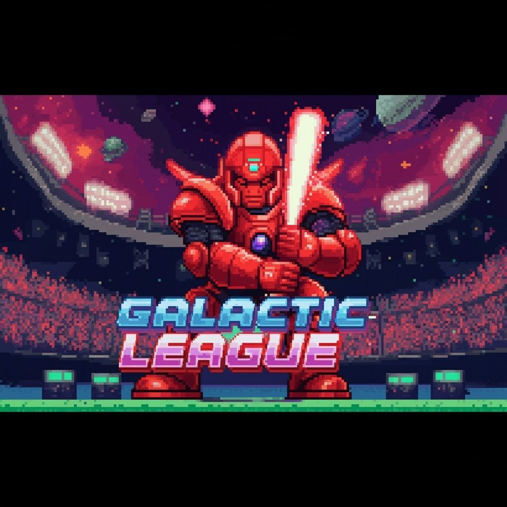 16-bit Alien Baseball in Space Stadium