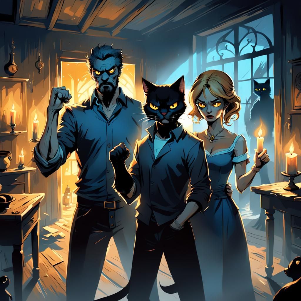 Turmoil in a Haunting Marriage Scene in Fantasy Art