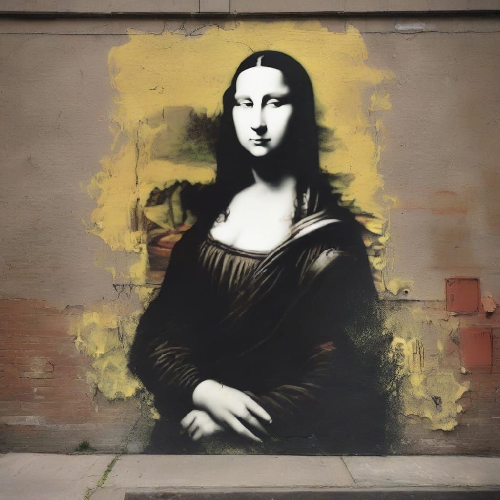 Mona Lisa Protest: Banksy-Inspired Street Art