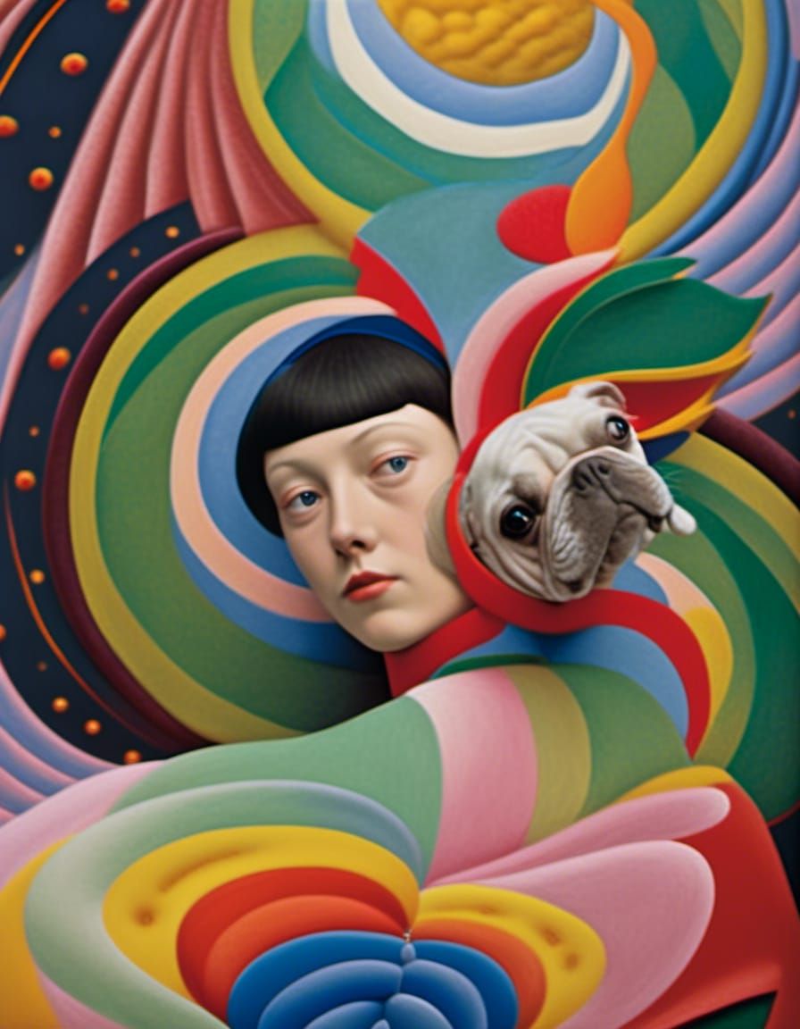 20th Century Painting Characters Party in Hyperrealism