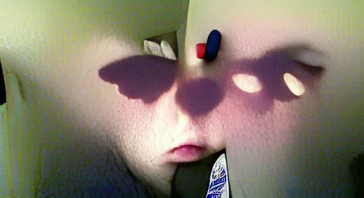 Hallucinatory Shadow People in Dreamlike Landscape