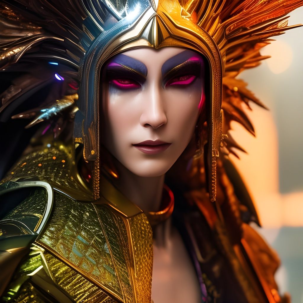 Cyberpunk Symbiotes: Intricate Marvel Universe Portrait