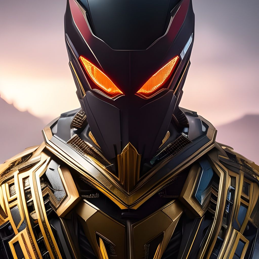 Cyberpunk Symbiote in Techwear Fashion