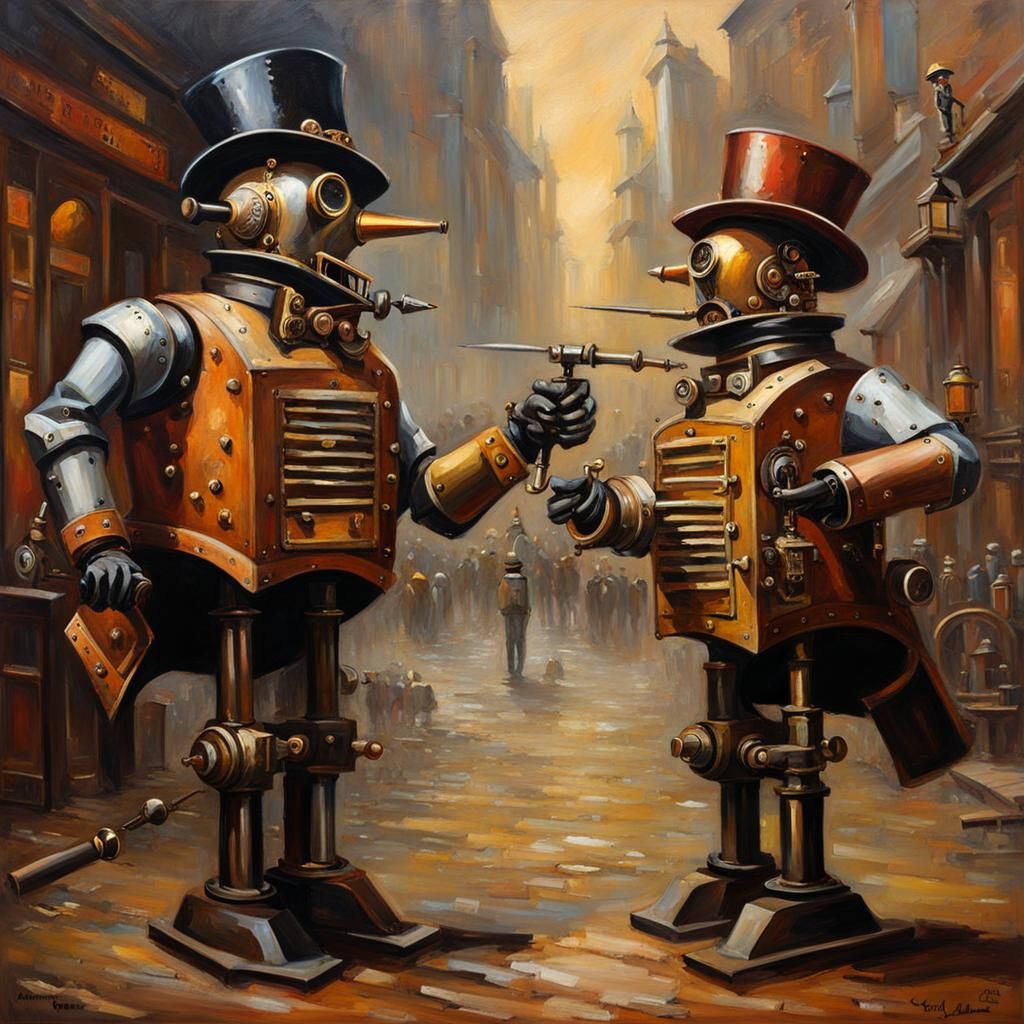 "I serve humans better." "No, i do."