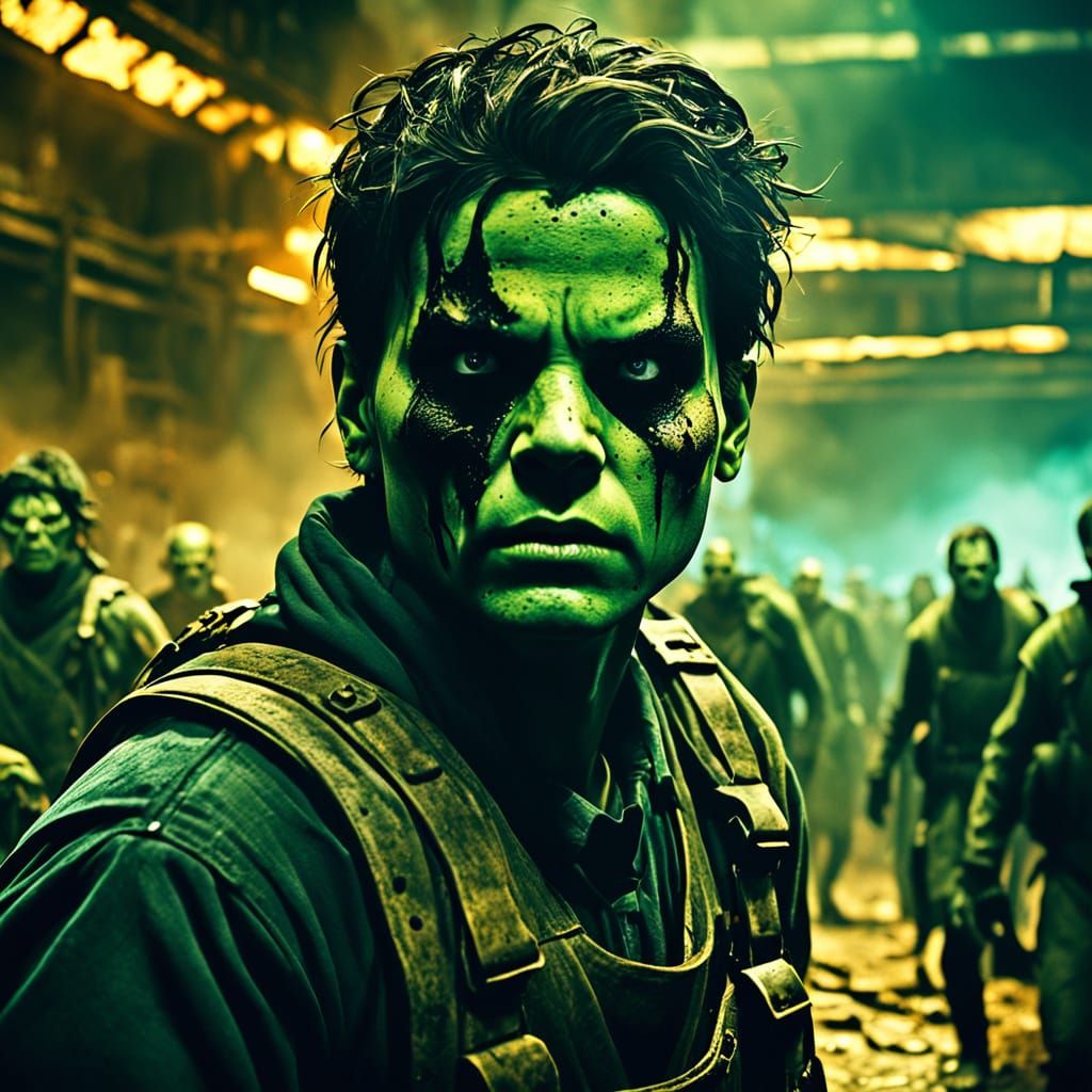 Cinematic Ghoul Arena in Moody Low-Light Atmosphere