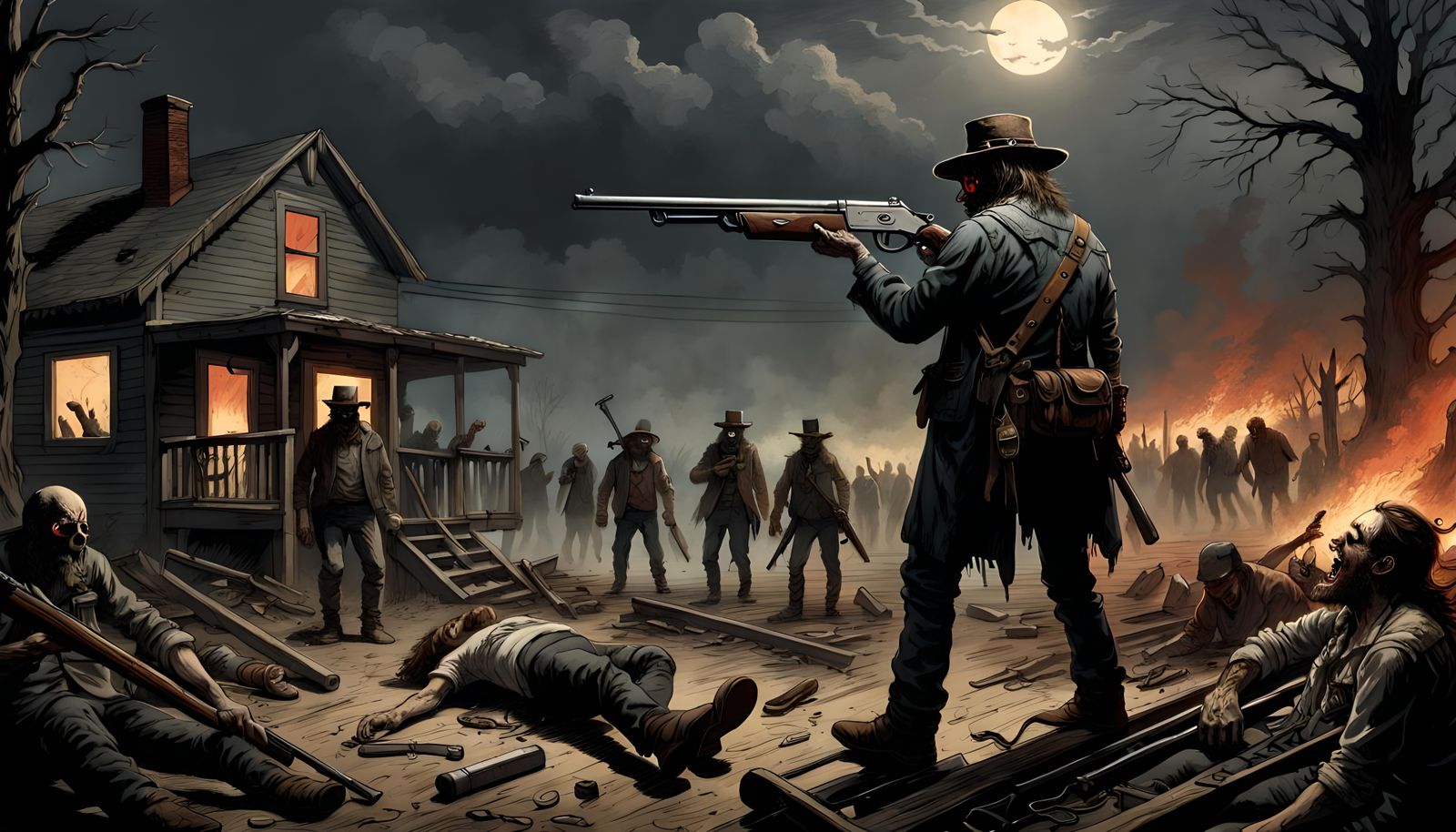Wasteland Execution: Apocalyptic Horror in Gustave Doré Styl...