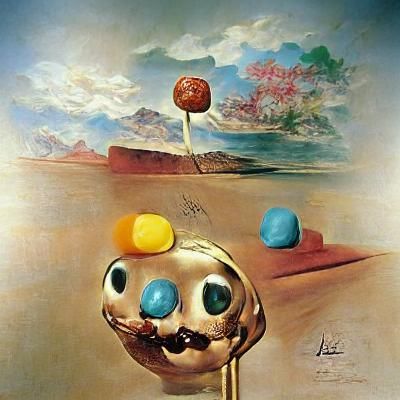 Surreal Gumball in Surrealist Style