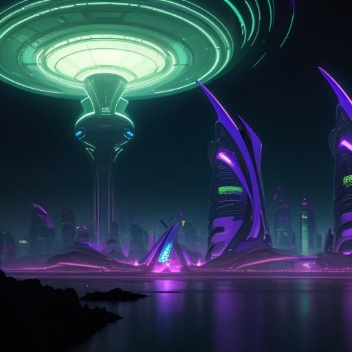 Futuristic Utopia with Gleaming Architecture in 8k