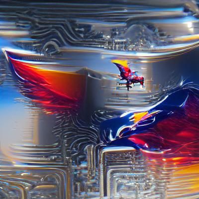 Red Bull Can with Wings in 8K Resolution