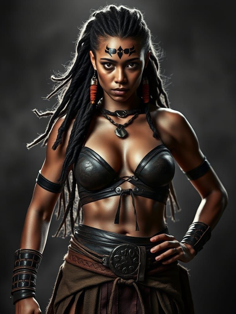 Amazon Warrior: High Contrast Black and White Photography