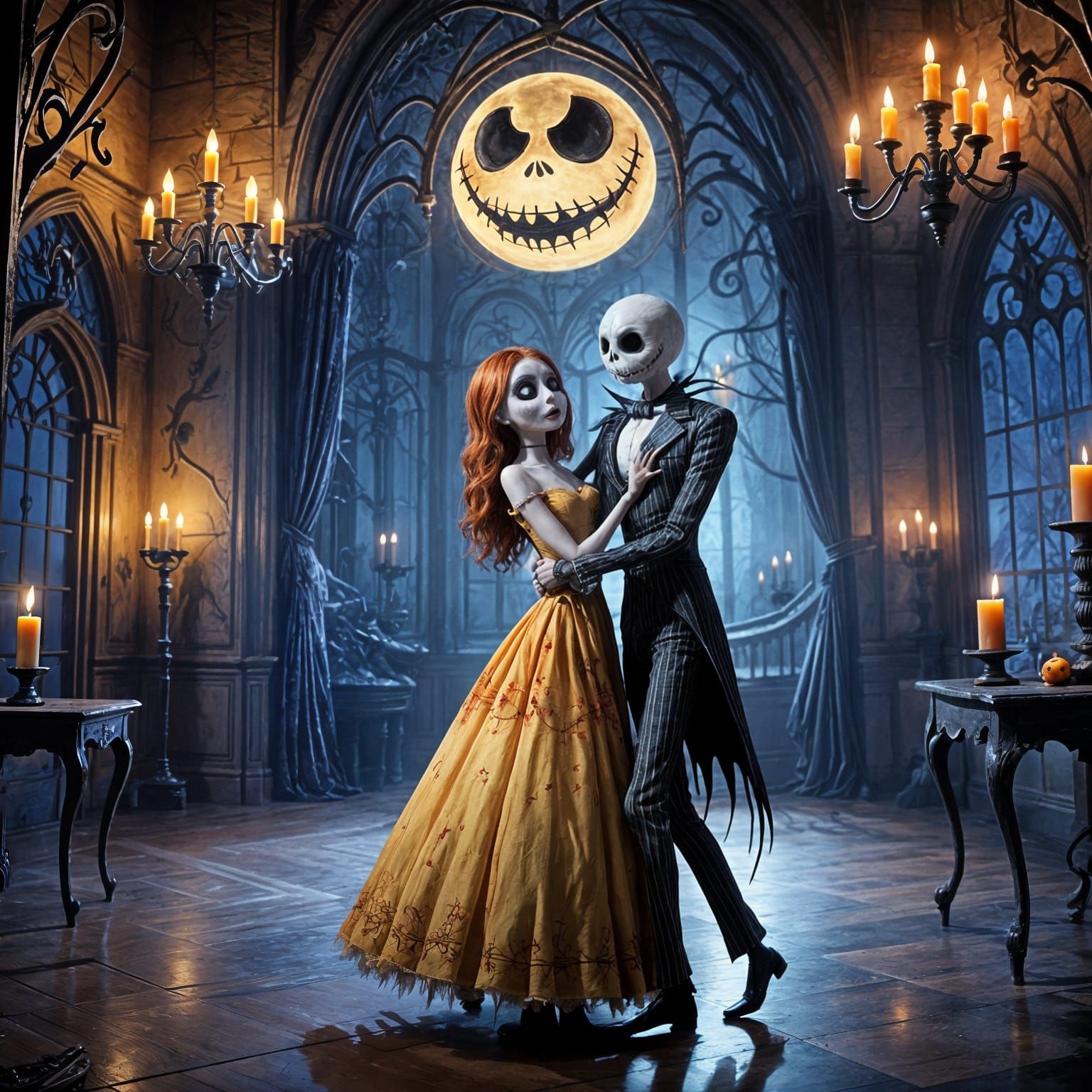 Surreal Nightmare Before Christmas Scene