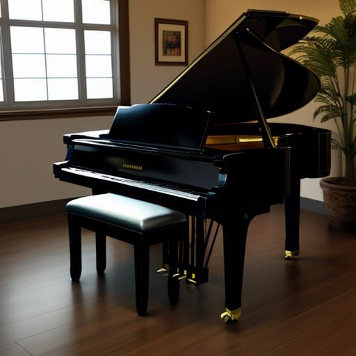 AI Generated Image of a Piano