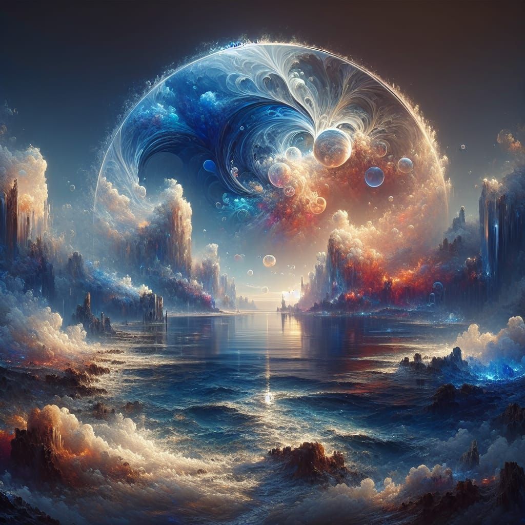 Fantastical Water Painting in 8k Resolution