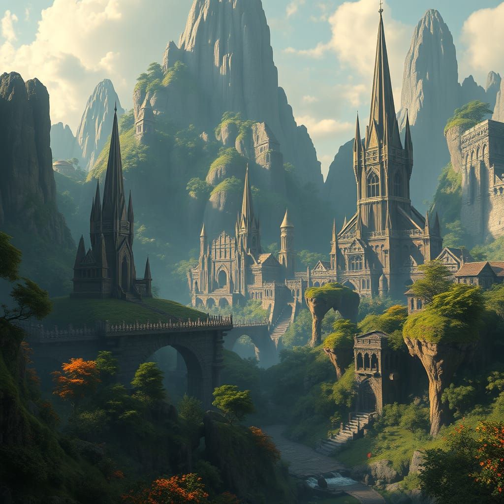 Mystical Realm of Eliam in Lush Fantasy Art