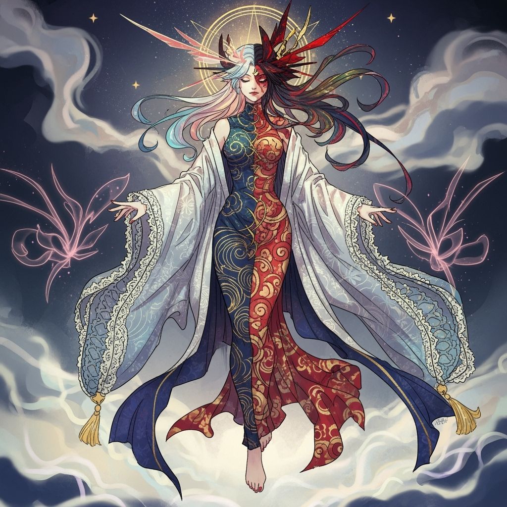 Benzaiten and Hannya Spirit Fusion in Dreamscape