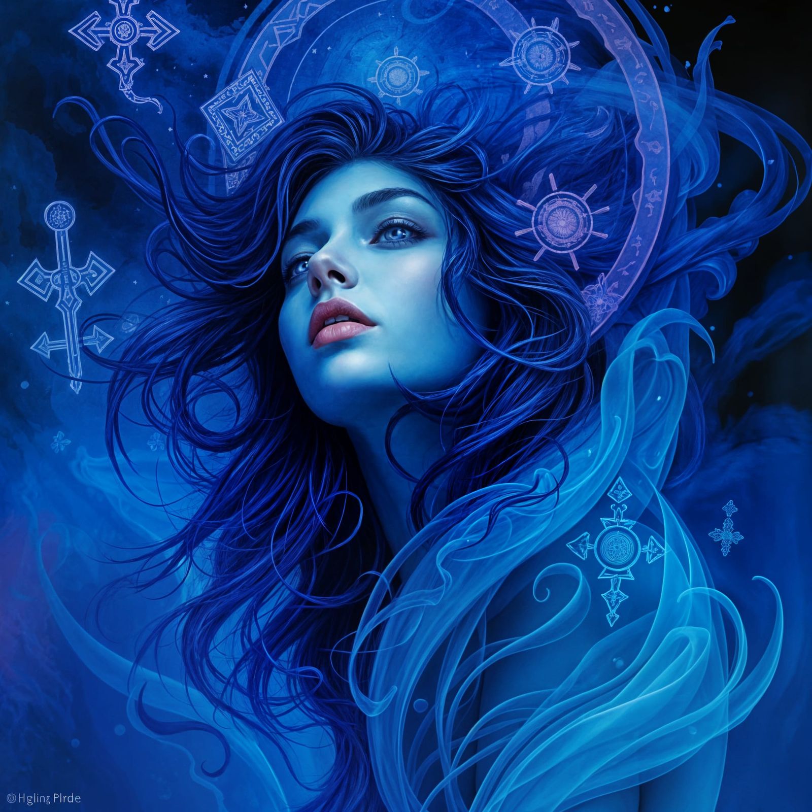 Exploring the Color Indigo: A Minimalist Composition