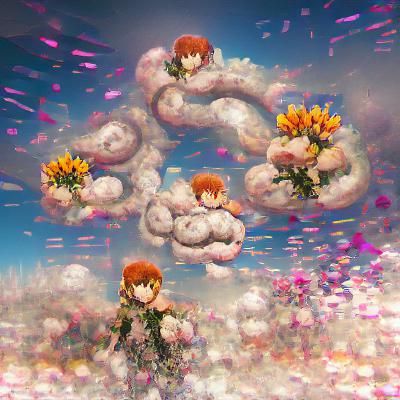 Endless Floral Bloom in Sky