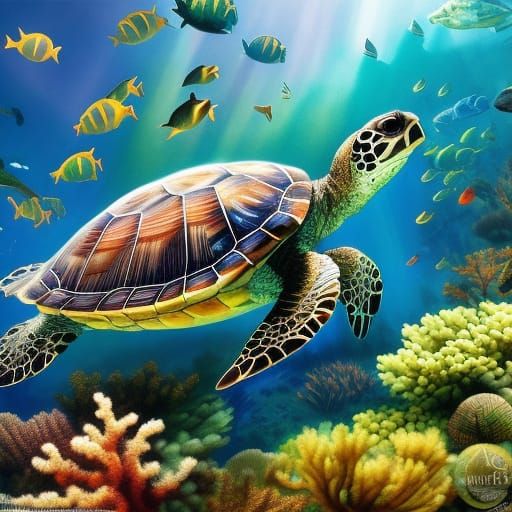 Ocean Life - Underwater Scene