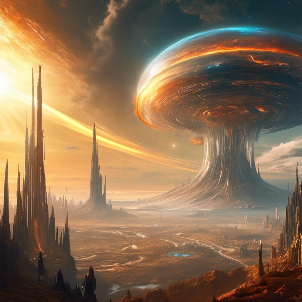 Spectacular Solar Flare from Distant Fictional Sun