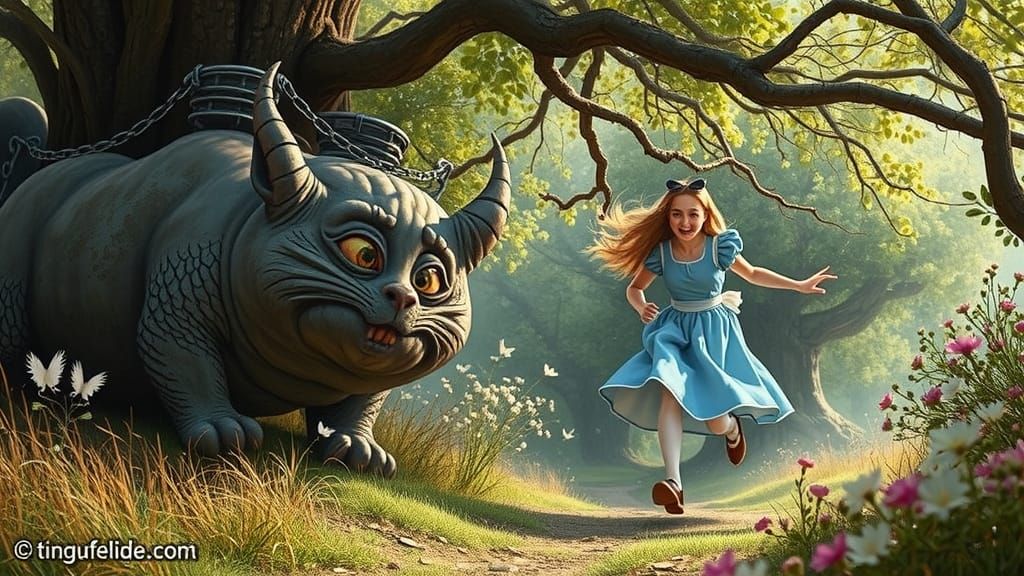 Alice in Wonderland Chase Scene