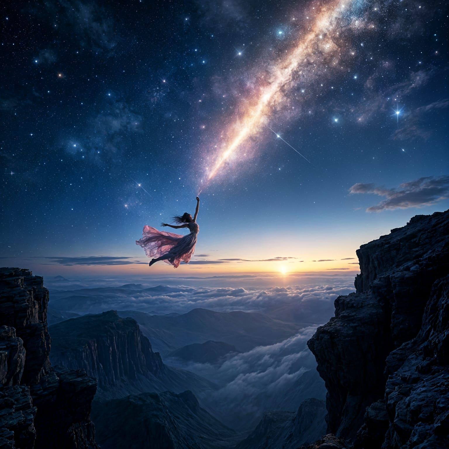 Cosmic Dancer's Leap into a Galaxy of Stars