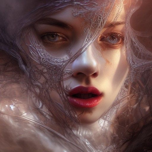 Intricate Birth Illustration in Rich Colors