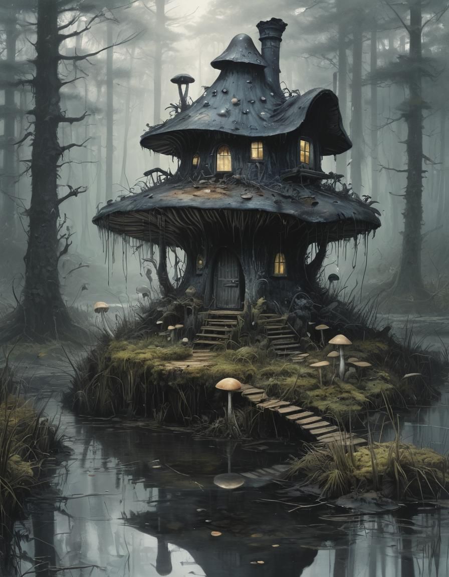Onyx Mushroom House in Enchanted Forest