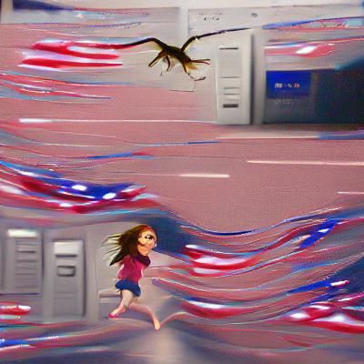 Person Running: AI Generated Image