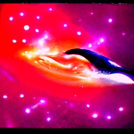 Whale Tail Splashing in Cosmic Starry Waves