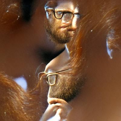 Portrait of a Man with Beard and Glasses