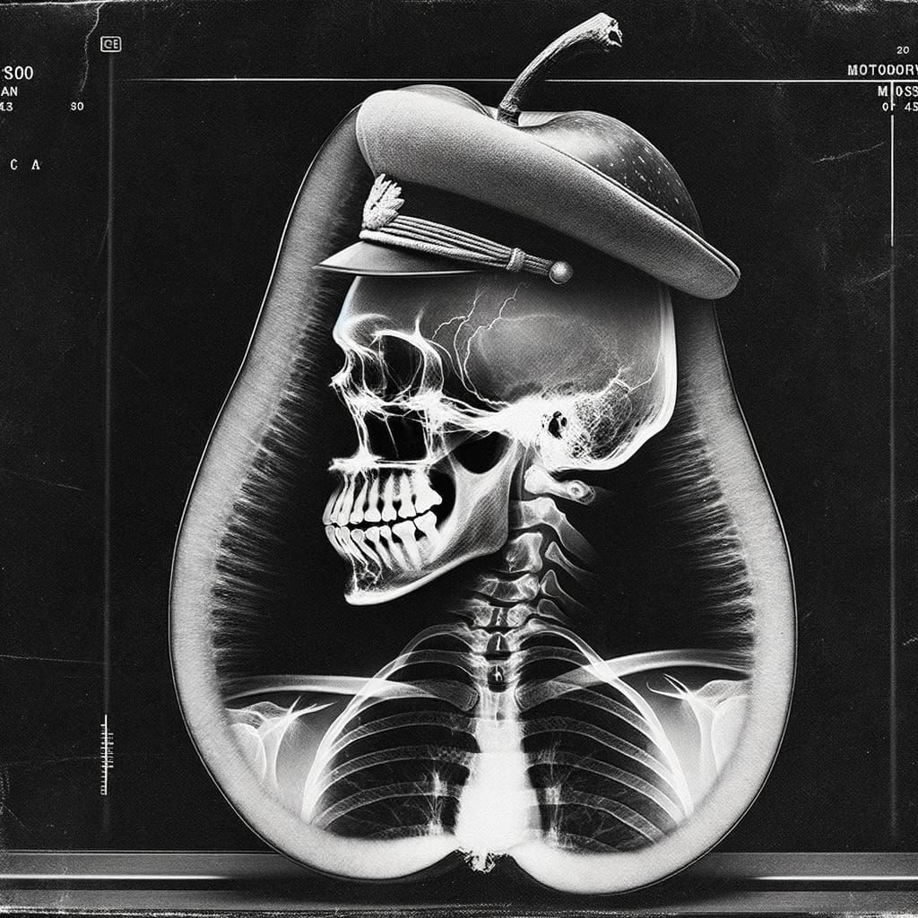 An X-Ray of The Anthropomorphic Plum reveals The Bones of A ...