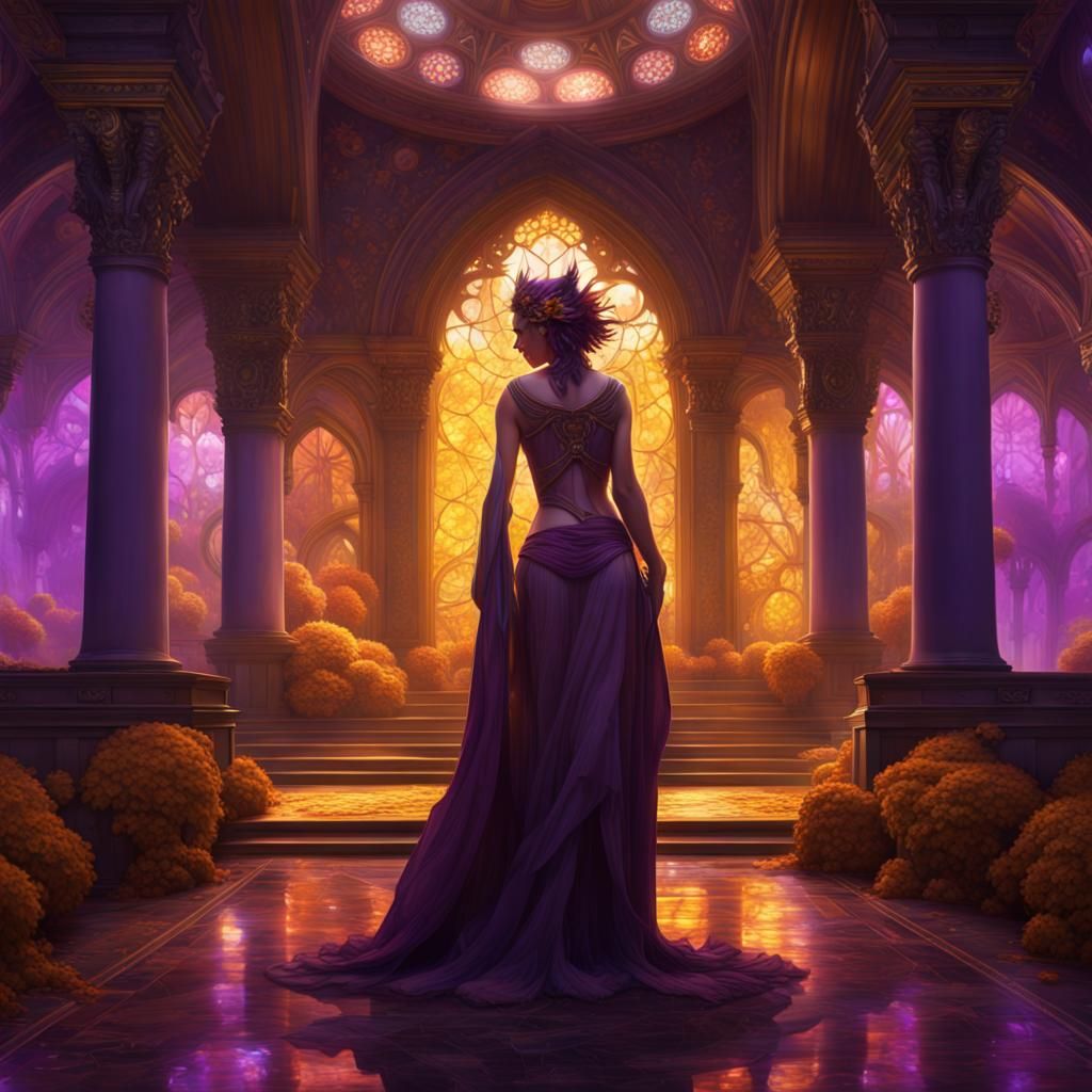 Dark Fantasy Castle Concept Art in 8K Resolution