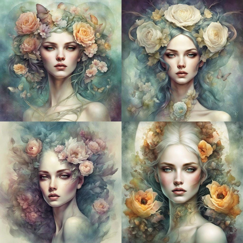 Portrait of a Woman in a Neo-Expressionist Style