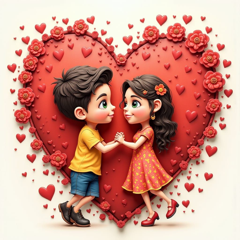 Unique Emoji for Love in Vibrant Colors