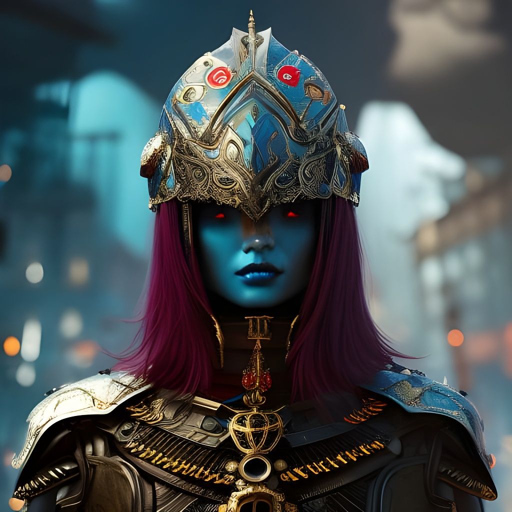 Ornate Voodoo Madman and Armored Goth Girl