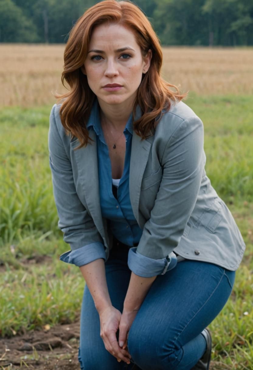 Detective Anne Holowitz Investigates Crime Scene