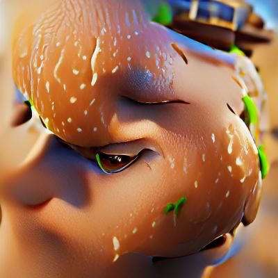 Surreal and Disturbing Fast Food Parody in 3D