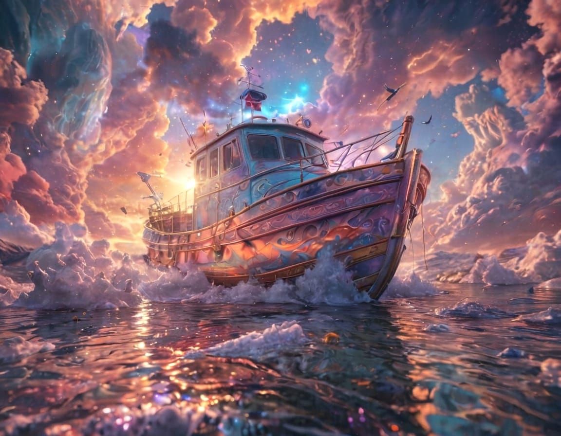 Celestial Odyssey in Vibrant Hues