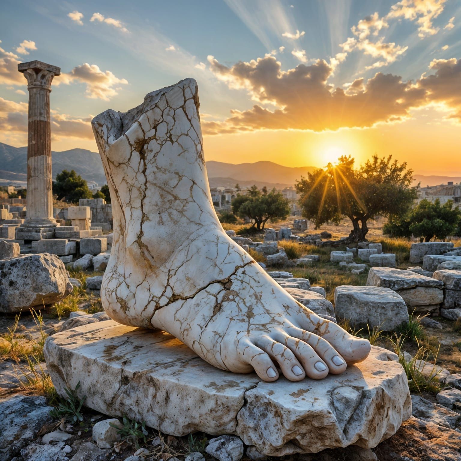 Marble Foot of the Sky Temple