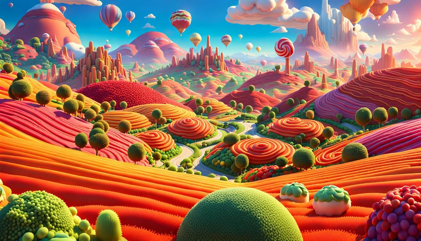 Edible Landscapes: Spaghetti Lands and Candy Worlds