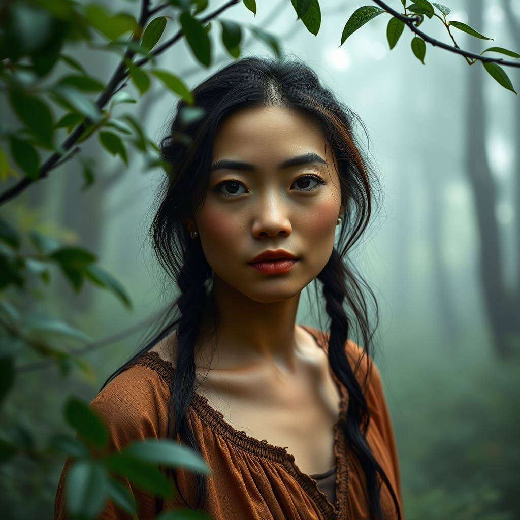 Misty Forest Spirit: A Paradox of Strength and Gentleness