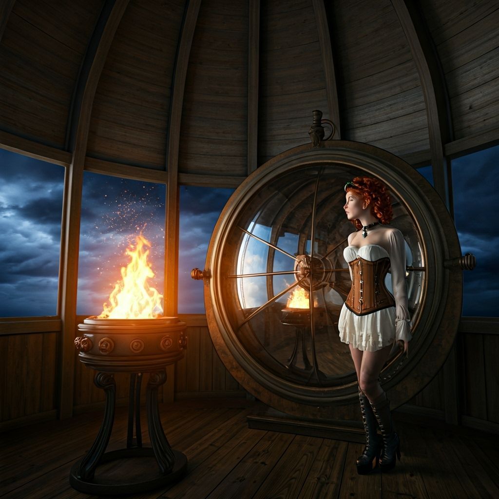 Beacon room of a lighthouse