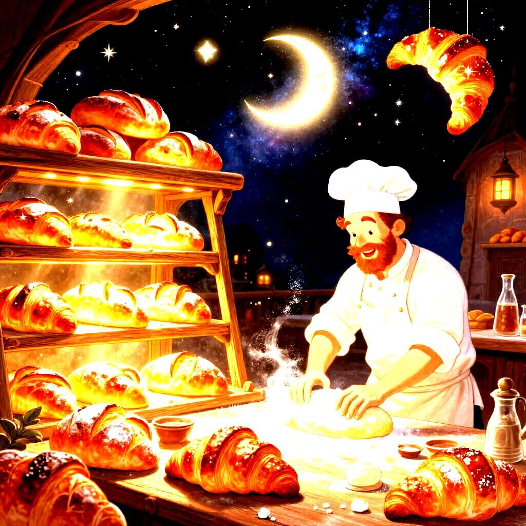 Cosmic Medieval Bakery with Starlight Bread