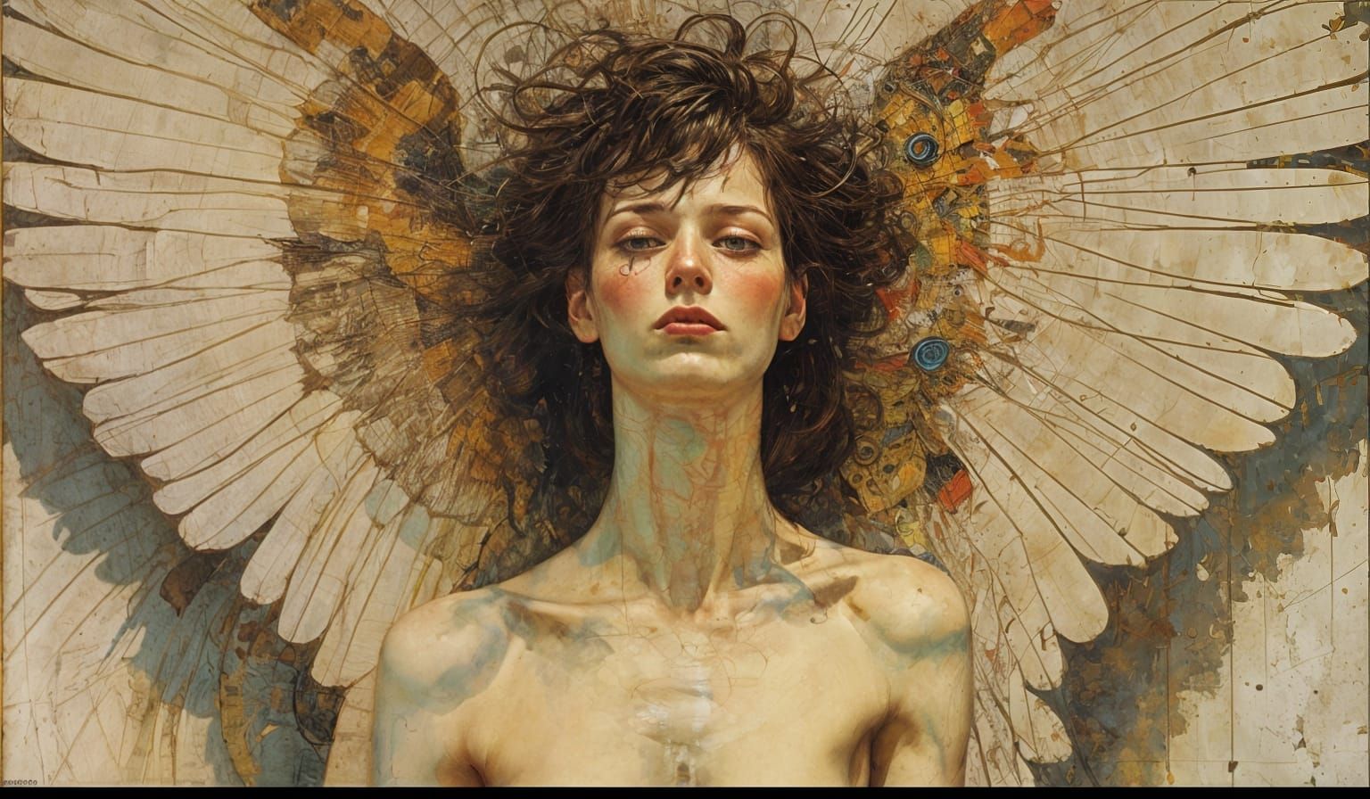 Cursed Cryptic Echoes, vibrant fallen angel, Wadim Kashin, E...