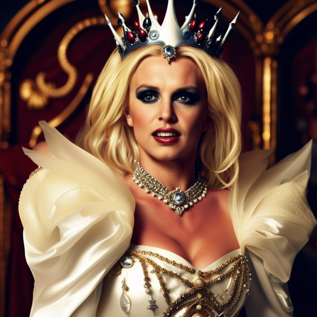 Pop Star as Snow White's Evil Queen