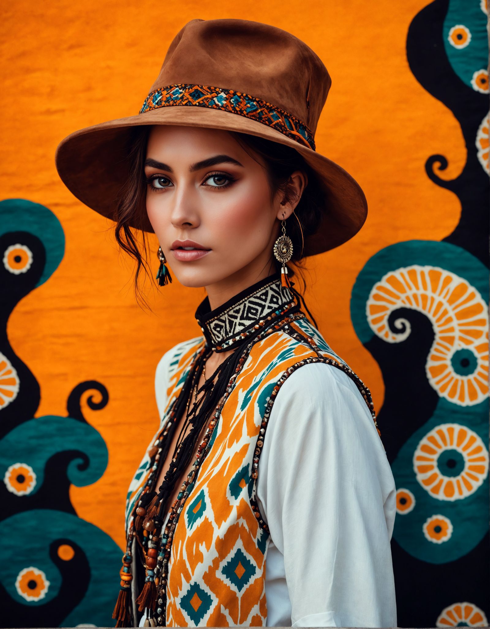 Bohemian Goddess in Earthy Elegance