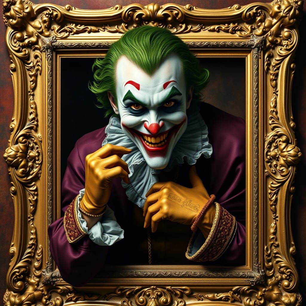 Renaissance Joker: A Mischievous Portrait