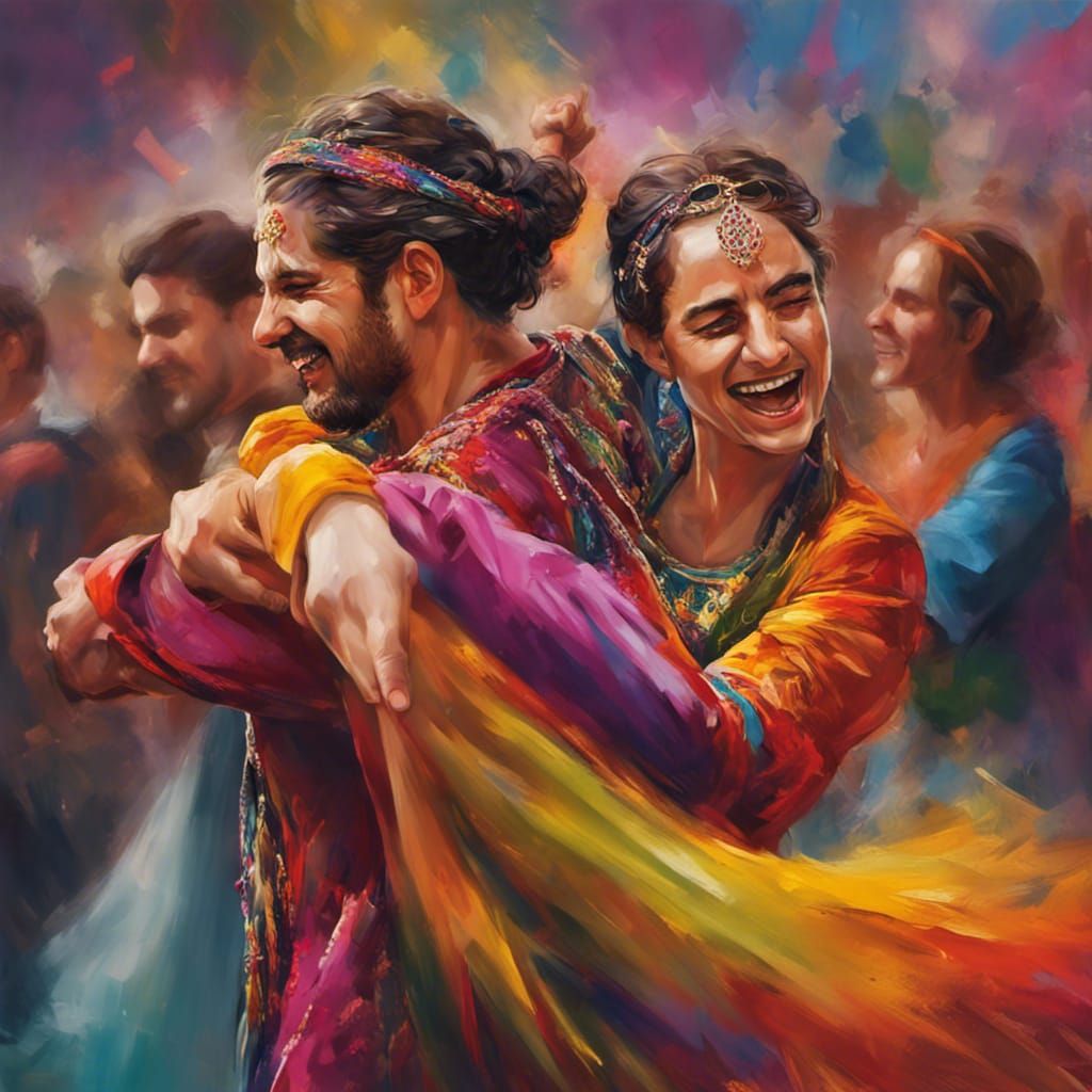 Kurds dancing at wedding