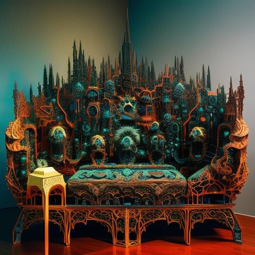 Hypercomplex Furniture Demon in Liquid Crystal Style