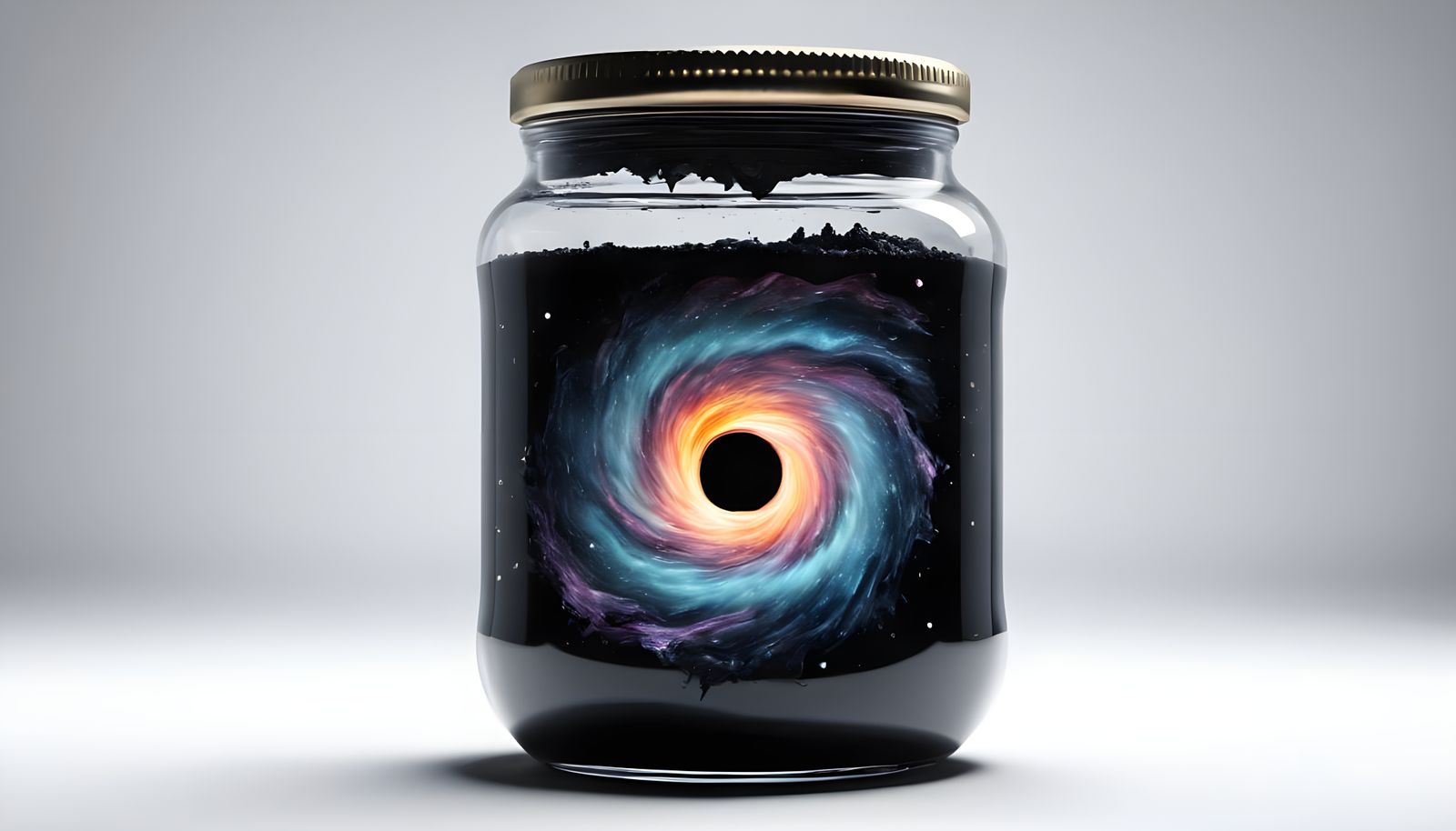 Black Hole in a Jar: Hyper-Detailed Photo